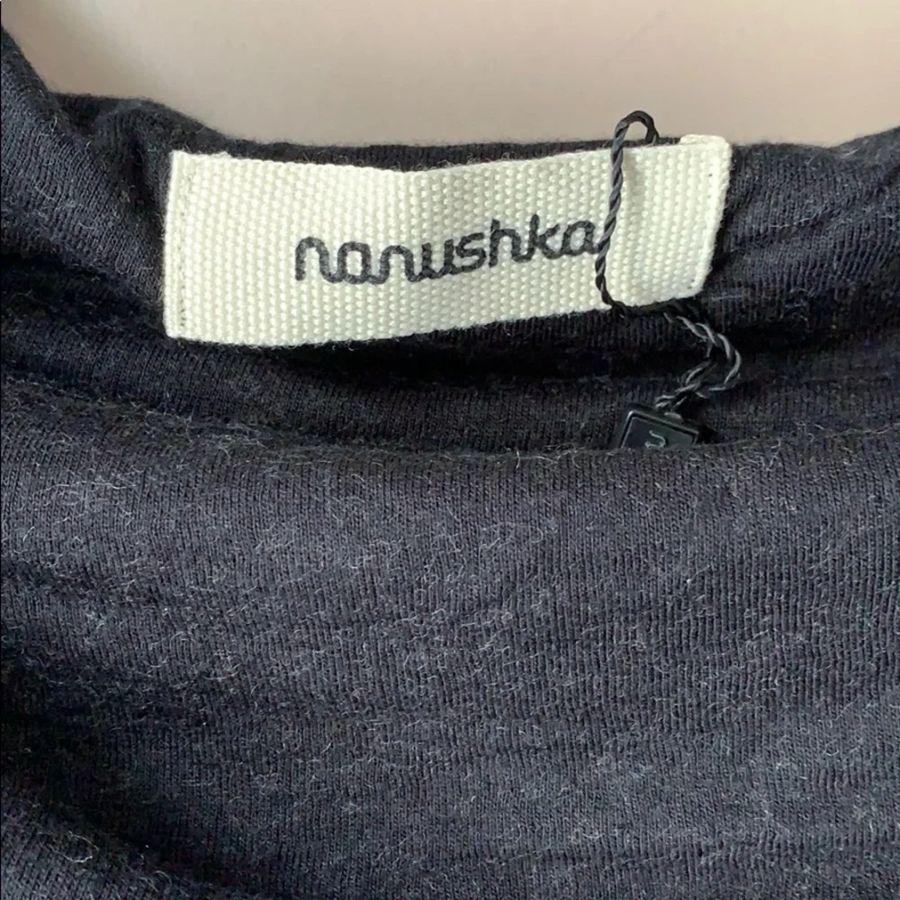 NWT Nanushka black poncho sz lg - Picture 3 of 6